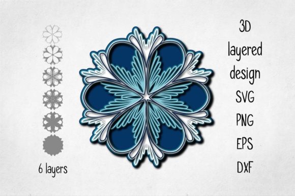 3D Layered Floral Decoration: A Designer’s Review of 3D SVG Shapes