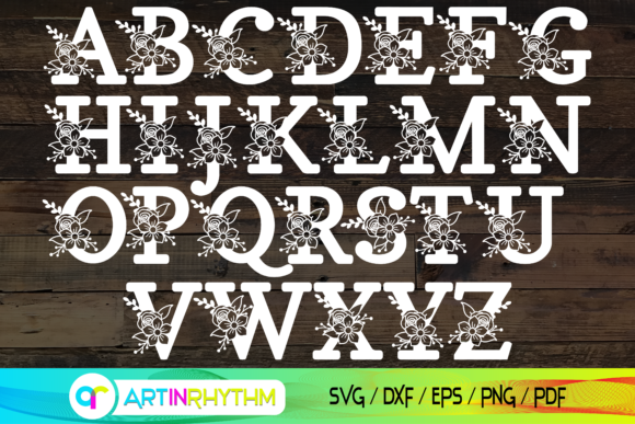 Alphabet Letter Svg Bundle for Graphics and Crafts