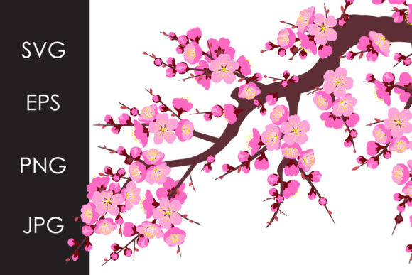 Blossoming Branches Set: Fresh Graphics for Spring Illustrations