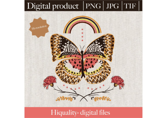 Butterfly and Garden Flower Png Embroidery Review