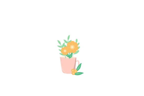 Flowers Flat Illustration: A Practical Review for Graphics and Illustrations Sellers