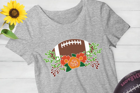 Football with Flowers Graphics and Crafts Review