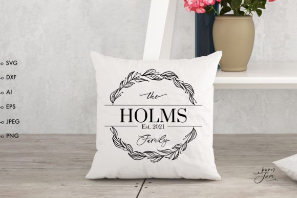 Graceful Wedding Monogram Frame SVG Review