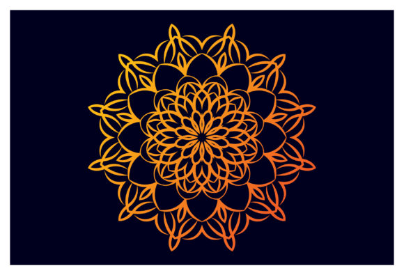 Printable Mandala Pattern Unique Design: Graphics and Illustrations for Branding