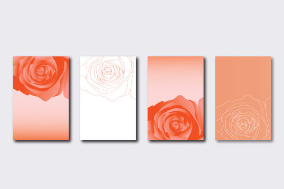 Rose Line Art Design: Graphics & Illustrations for Sellers