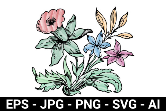 Watercolor Flower Perfect for Design: A Review of Graphics and Illustrations